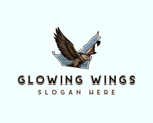 Arabian Falcon Wings logo design