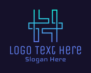 Cyber Tech Letter H Logo