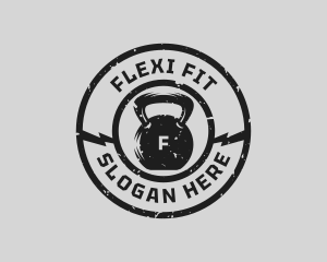 Fitness Barbell Gym logo design