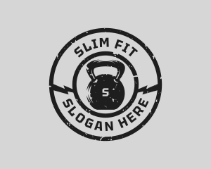 Fitness Barbell Gym logo design