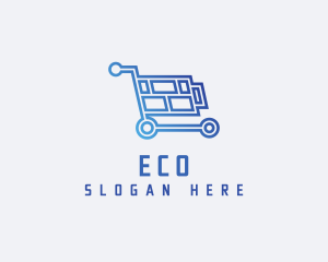 Gadget Store - Tech Shopping Cart logo design