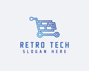 Tech Shopping Cart  logo design