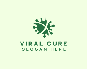 Disease - Bacteria Virus Letter X logo design