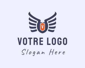 Heraldry - Medieval Viking Wings logo design