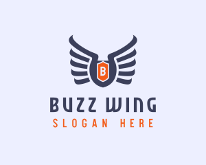 Medieval Viking Wings logo design