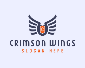 Medieval Viking Wings logo design