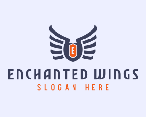 Medieval Viking Wings logo design