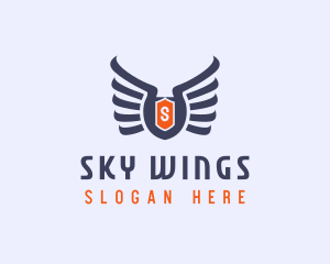 Medieval Viking Wings logo design