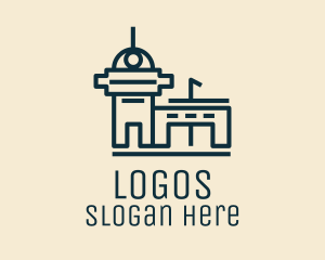 Government - Simple Airport Building logo design