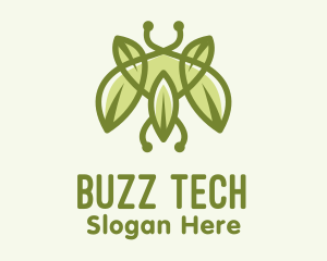 Bug - Green Bug Leaf logo design