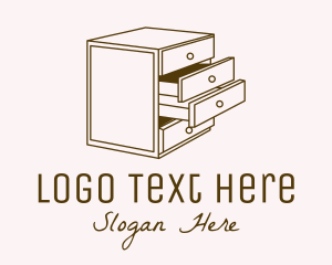 Center Table - Minimalistic Furniture Cabinet logo design