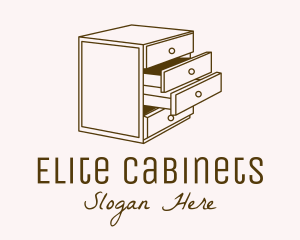 Cabinet - Minimalistic Furniture Cabinet logo design