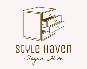 Furniture - Minimalistic Furniture Cabinet logo design