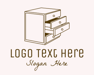 Wardrobe - Minimalistic Furniture Cabinet logo design