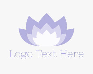 Chakra - Lavender Lotus Yoga logo design