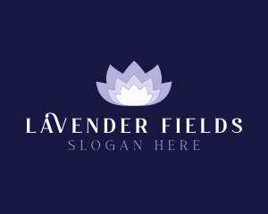 Lavender - Lavender Lotus Flower logo design