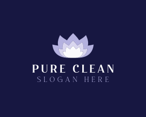 Cleanser - Lavender Lotus Flower logo design