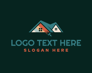 Painting - Roofing House Painter Handyman logo design