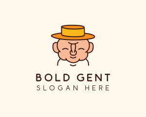 Happy Old Man  logo design