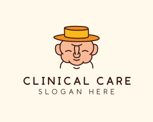 Happy Old Man  logo design