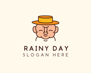 Happy Old Man  logo design