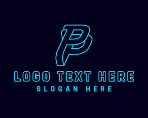 Media - Generic Letter P Brand logo design