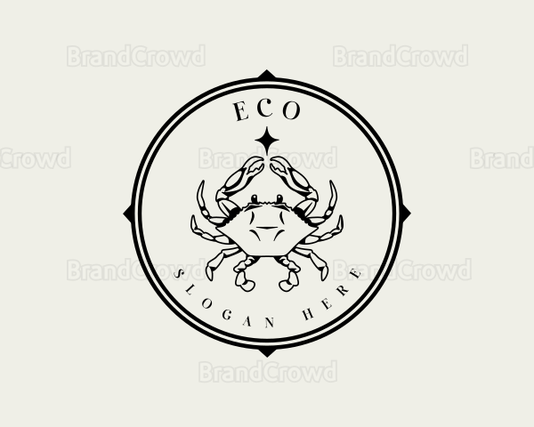 Restaurant Seafood Crab Logo