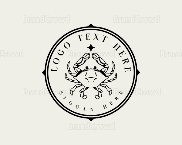 Restaurant Seafood Crab Logo