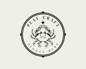 Restaurant Seafood Crab Logo