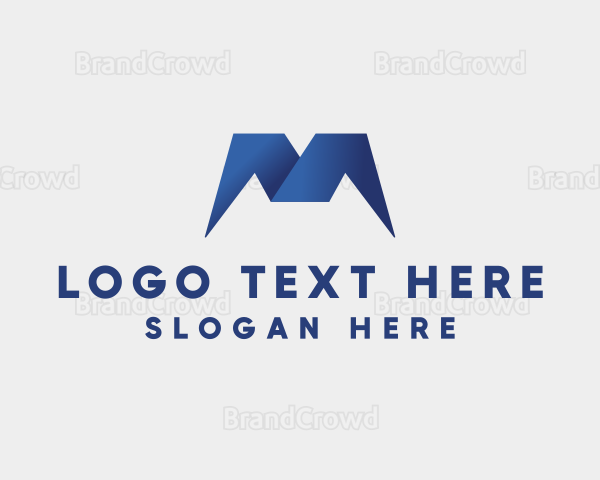 Modern Gradient Letter M Logo