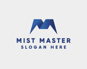 Modern Gradient Letter M logo design