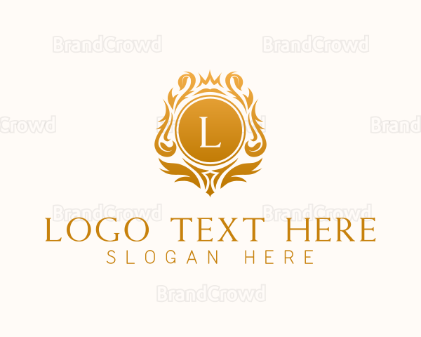 Premium Luxury Shield Crown Logo