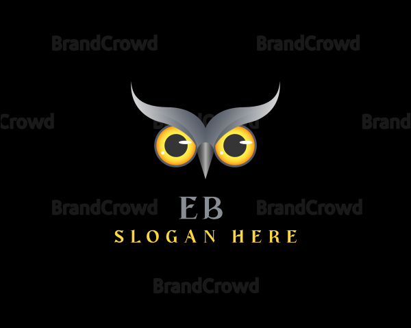 Nocturnal Owl Eyes Logo