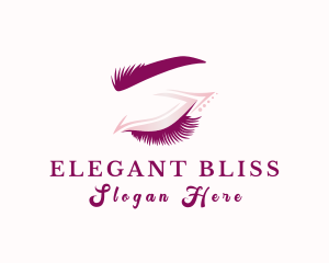 Aesthetic Eyelash Beauty Logo