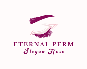 Aesthetic Eyelash Beauty logo design