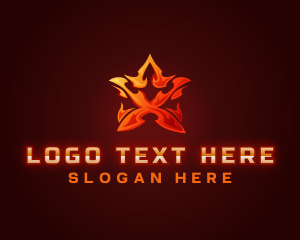 Computer - Star Flame Gaming logo design