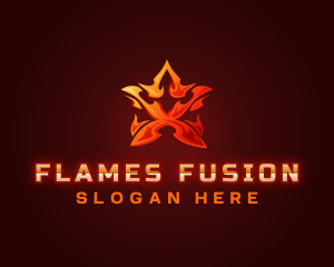 Star Flame Gaming logo design