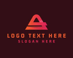 Generic Triangle Startup Letter A Logo