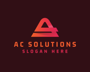 Generic Triangle Startup Letter A logo design