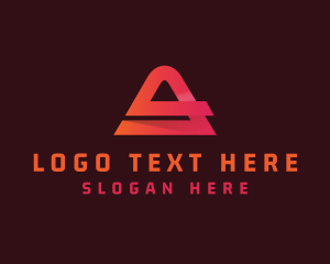 Company - Generic Triangle Startup Letter A logo design