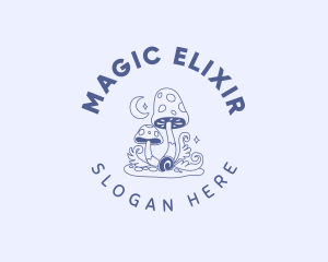 Magical Mushroom Fungus logo design