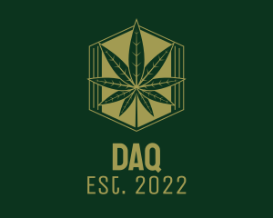 Nature - Organic Marijuana Leaf logo design