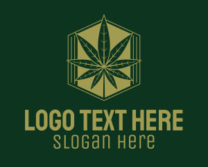 Organic Marijuana Leaf Logo