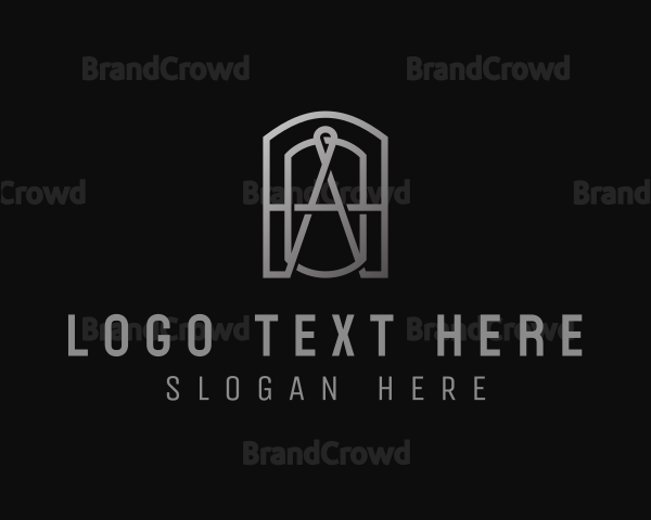 Gradient Window Letter A Logo