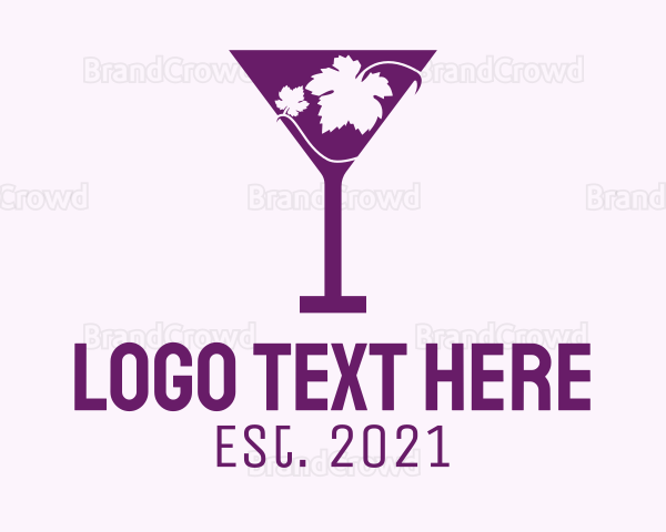 Violet Martini Glass Logo