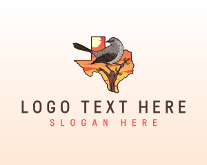 Mockingbird - Texas Mockingbird Animal logo design