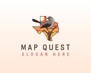 Texas Mockingbird Animal logo design