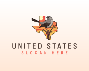 Texas Mockingbird Animal logo design