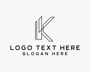 Letter K - Architect Contractor Property Builder logo design