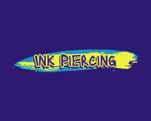 Piercing - Street Graffiti Business logo design